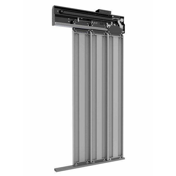 Yarı Otomatik Teleskopik 3 Panel Kabin Kapısı